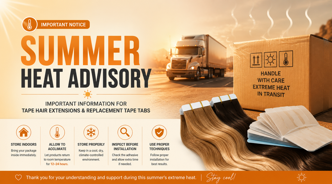 Protecting Your Tape Hair Extensions During Extreme Temperatures